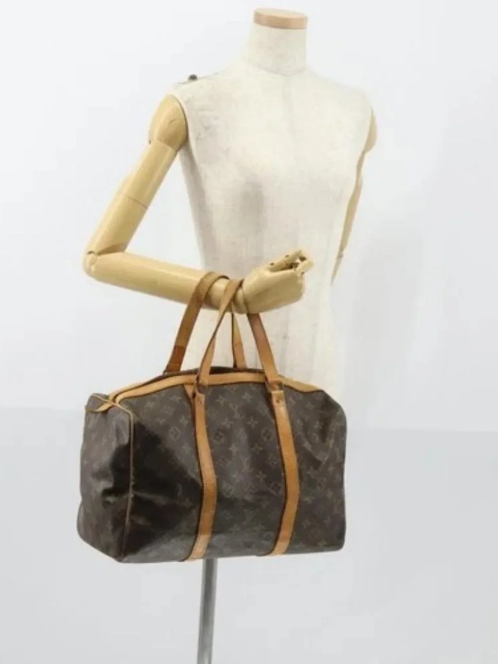 LOUIS VUITTON Monogram Sac Souple 35 Boston Bag M41626 LV Auth 152506